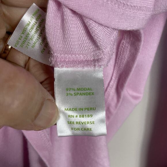 Lilly Pulitzer Luxletic Top Women's M Pink Long Sleeve Activewear Workout Resort - Picture 10 of 11